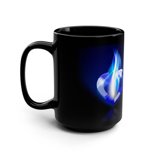 Black 15oz Mug — Night Blue "Where Your Mind Is Our Biggest Playground"