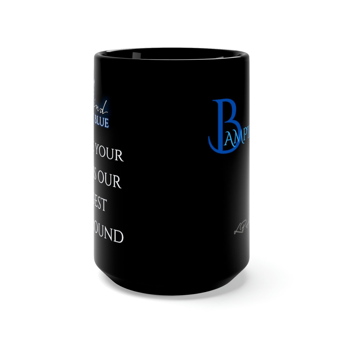 Black MIND NIGHT BLUE Mug 15oz